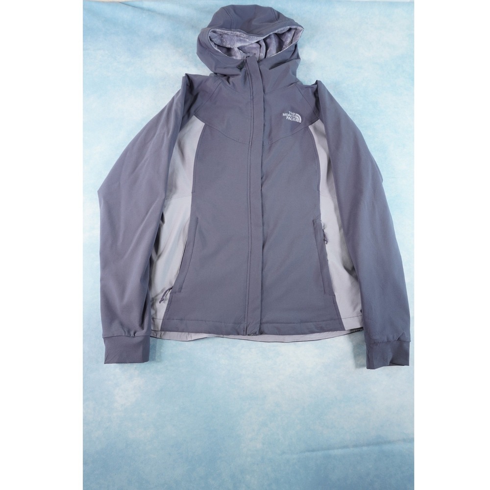 The North Face Womens Shelbe Raschel Jacket Medium Gray WindWall Fleece Lined
